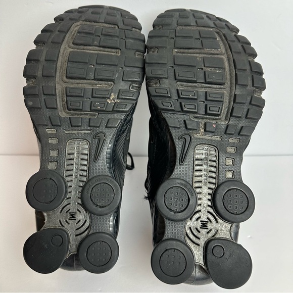 Nike Shox Turbo Triple Black Shoes Men's size 9.5 Sneakers Running Leather - Picture 9 of 11